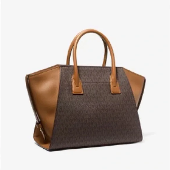 MICHAEL MICHAEL KORS Avril Large Logo Top-Zip Satchel - Picture 2 of 4